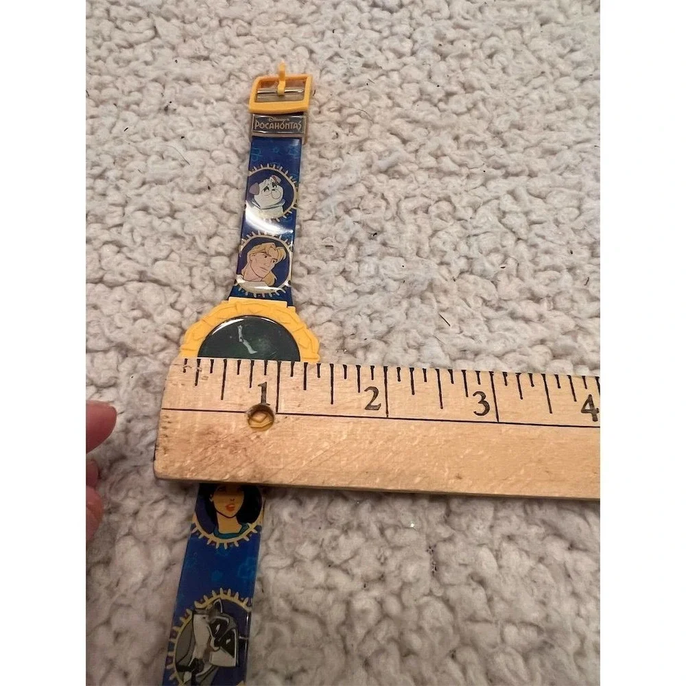 Vintage Disney Pocahontas Girls Holographic Digital Watch two piece strap tested